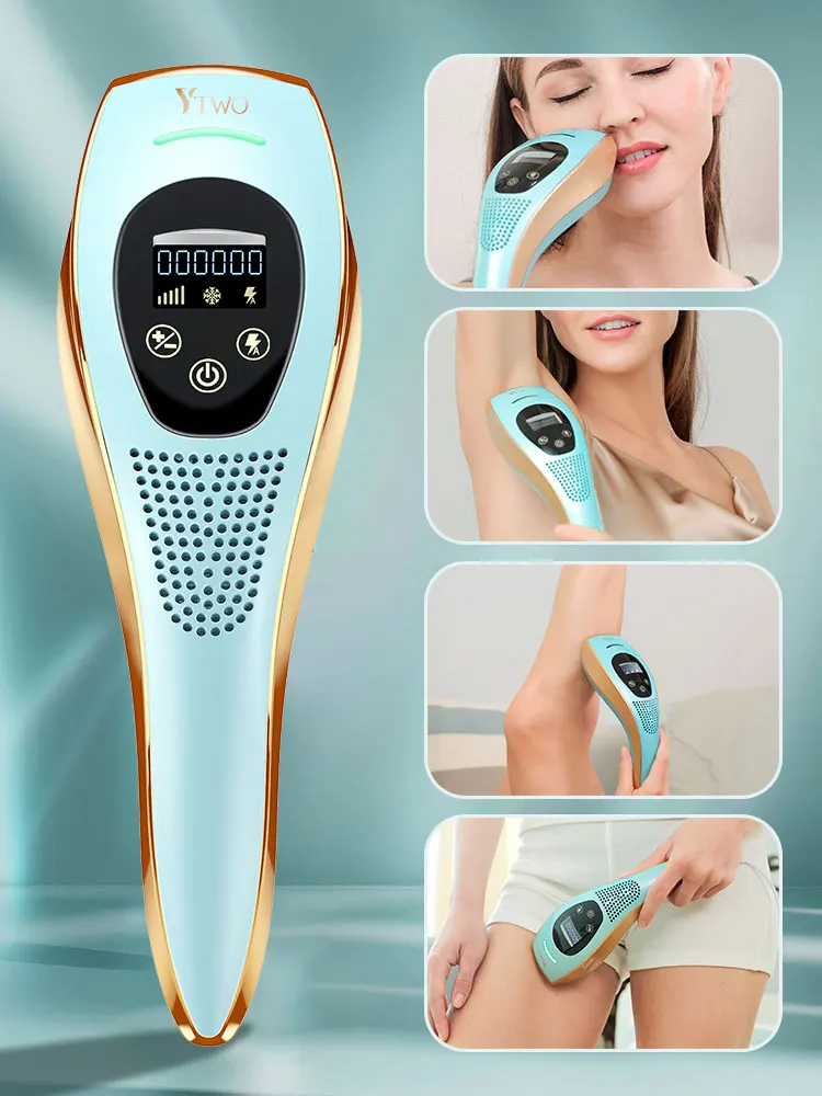 

22024 NEW Permanent Sapphire Laser Hair Removal Device Ice Cooling IPL Laser Epilator Unlimited Flashes Home Use Depilador