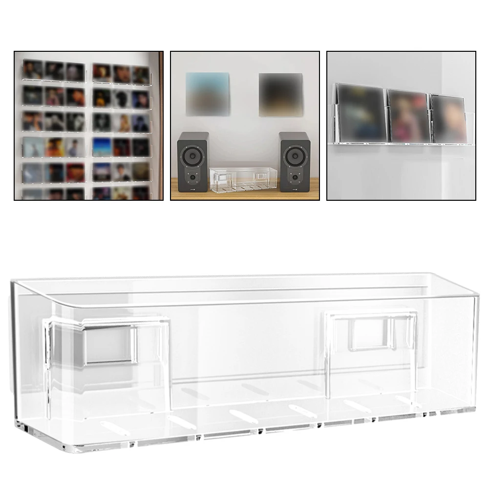 

Acrylic Picture Book Display Stand Bookshelf Vinyl Record Holder Storage Hanging Electric Instrument Parts Accessories