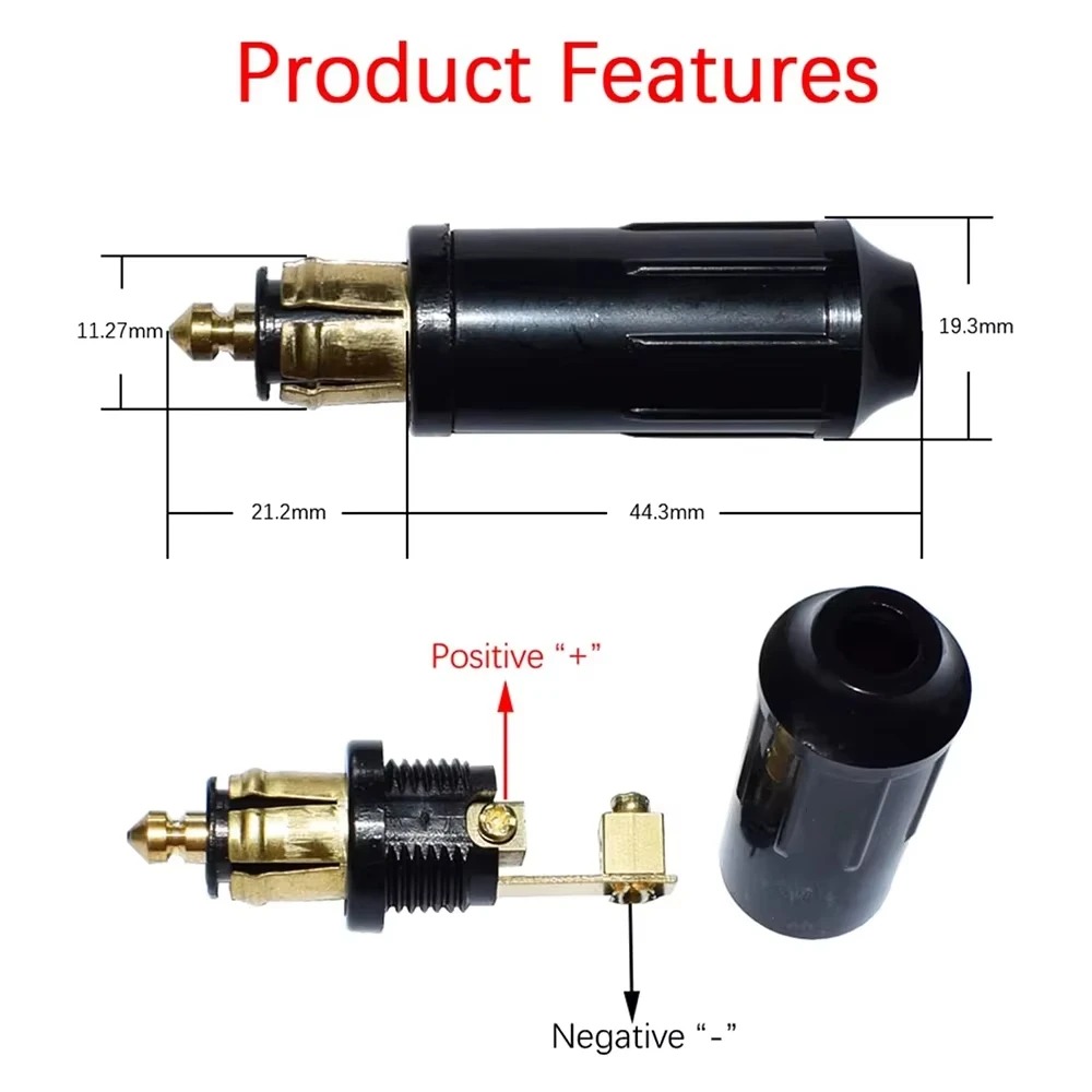 

for BMW Motorcycle Victory DIN Hella Plug to SAE Connector Triumph Ducati Multistrada Motorcycle SAE Polarity Reverse Connector
