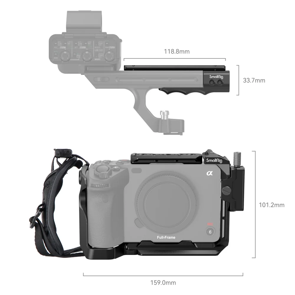 SmallRig 휴대용 카메라 케이지 키트, 소니 FX30 FX3 FX 30 4183 4184 전체 케이지 보호