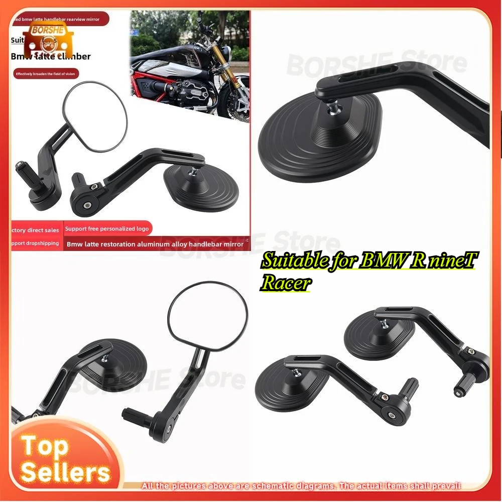

Suitable for BMW R nineT Racer Cafe Classic Handlebar Rearview Mirror 719 Modification Part Retro Side Mirror