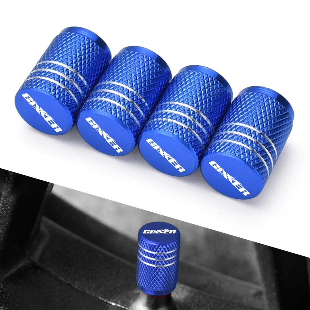 Motorcycle Accessorie Wheel Tire Valve Stem Caps CNC Airtight Covers For Suzuki GIXXER 250 SF GIXXER155 150 SF 2020 2021 2022