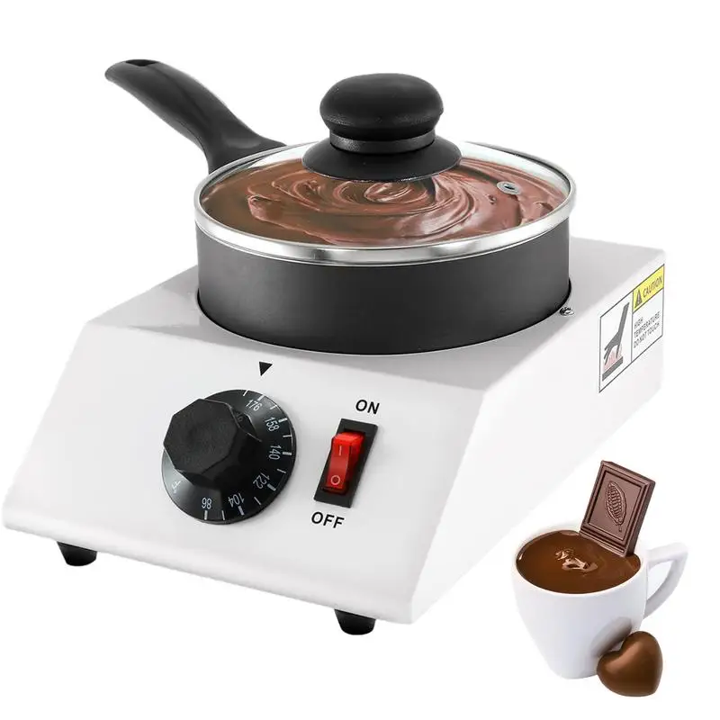 

Chocolate Melting Pot Electric Chocolate Fountain Machine 110V Long Handle Single Pot Chocolate Tempering Machine For Chocolate