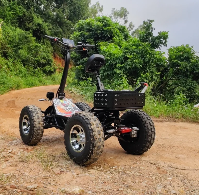 Scooter elétrico Off-Road dobrável para adultos, populares, 8000W, 60V, 50Ah, poder de montanha, ATV, Scooter elétrico