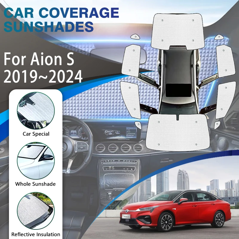 

Full Covers Sunshades For Aion S 2019 2020 2021 2022 2023 2024 Sunproof Shade Covers Window Visors Windshields Car Accessories