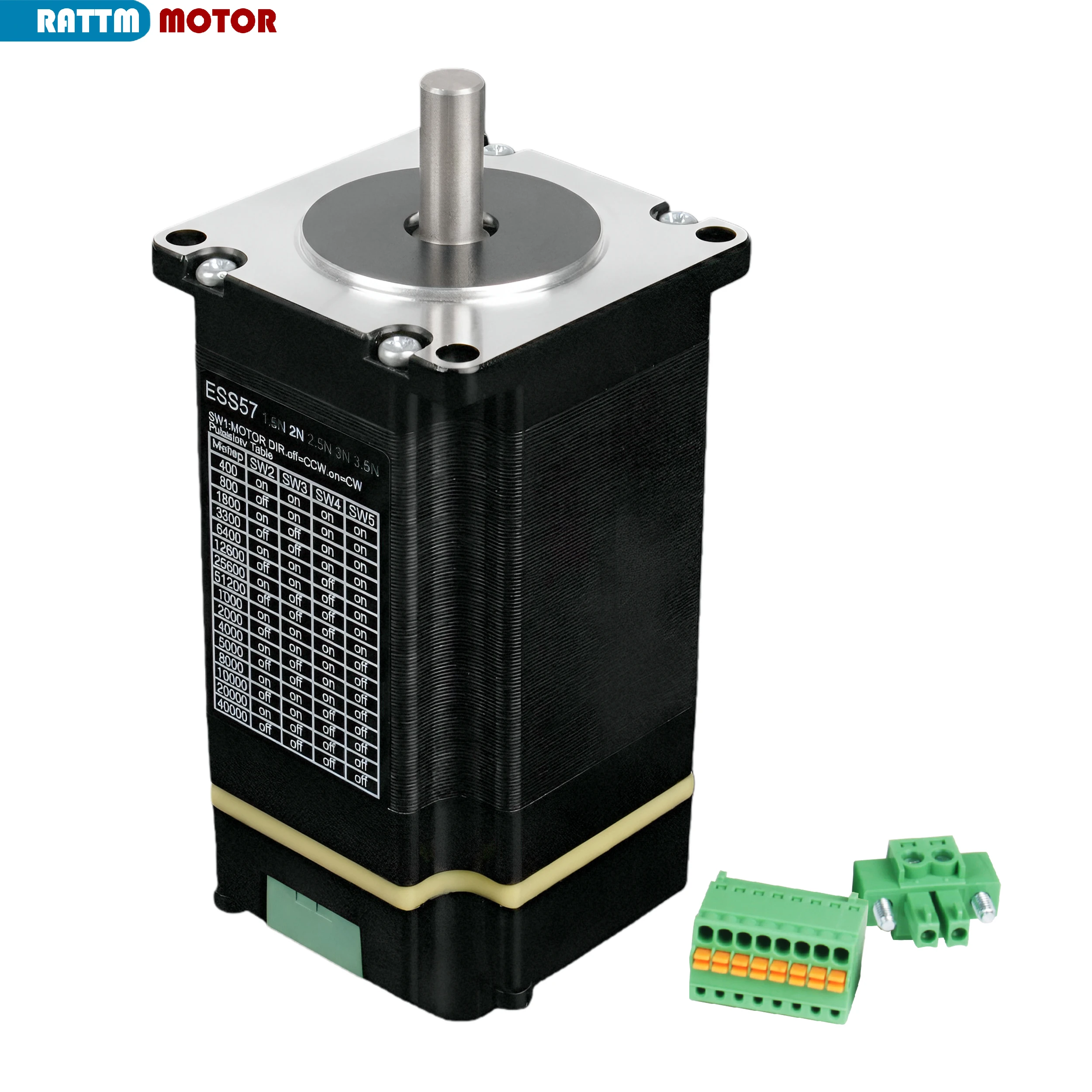 8mm Shaft 2N. m closed loop Stepper Motor 76mm 2 Phase 4.0A For CNC Router Milling Machine