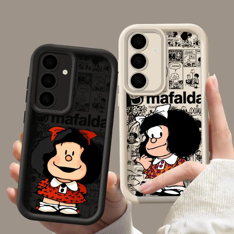 

Disney Mafalda Girl Fundas For Samsung Galaxy S26 S25 S24 S23 S22 Plus S21 Ultra S20 FE Case S26Plus S26 Ultra Phone Back Cover