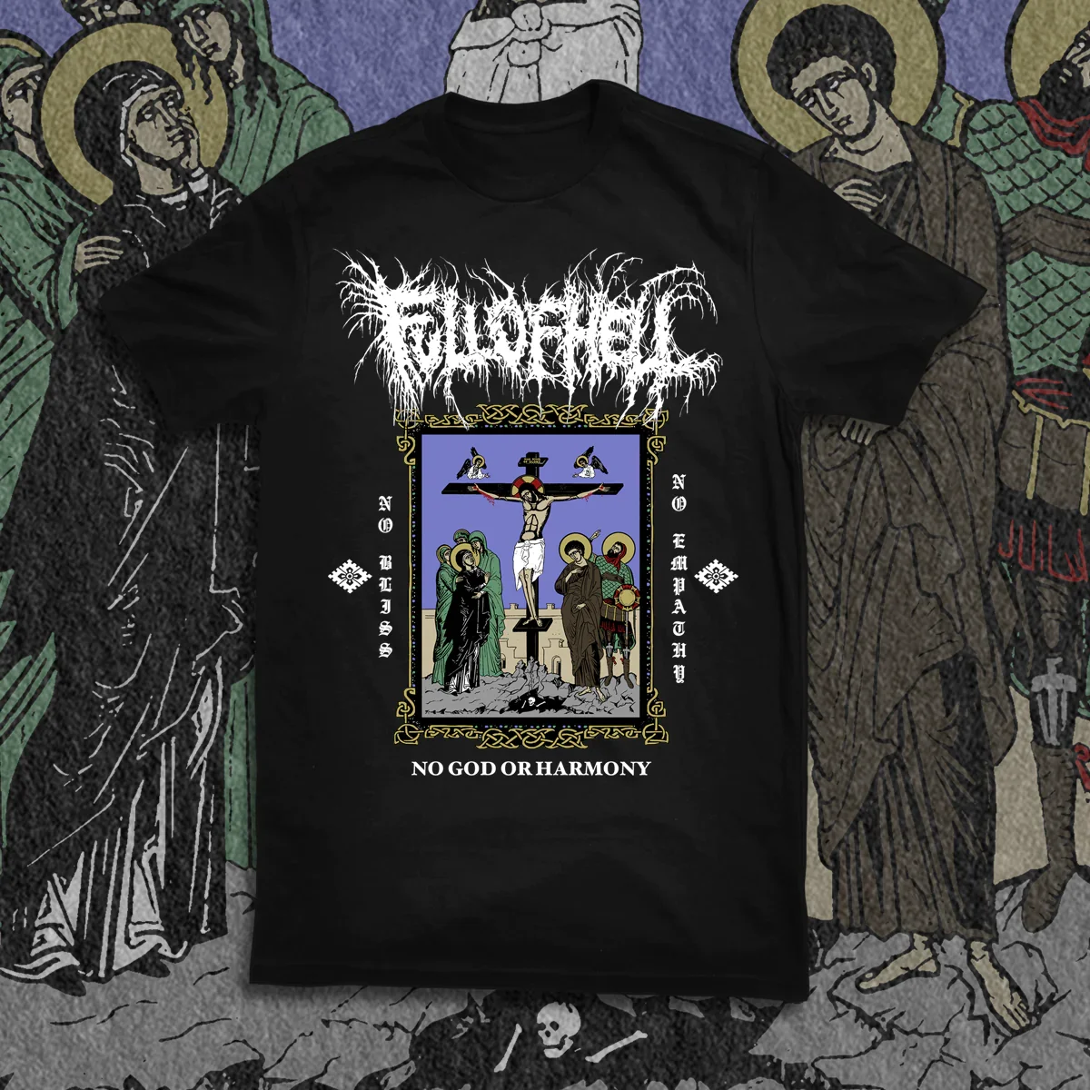 FULL OF HELL No God Or Harmony Short Sleeve T Shirt Full Size S-5XL BE2378