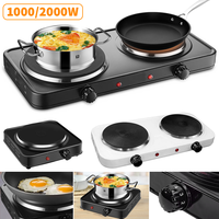 Hot Plate Electric Stove EU Plug 1000/2000W Mini Stove Coffee Heater Milk Tea Mocha Heating Stove Furnace Cook