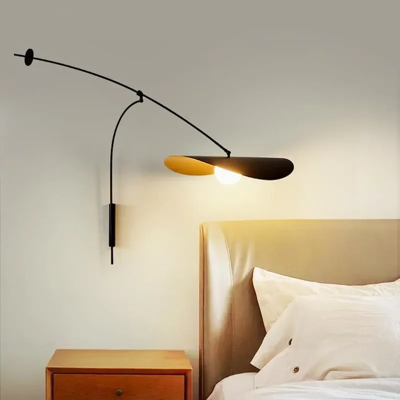 Creative Wall Lamp Nordic LED Long Arm Art Adjustable Wall Light For Hotel Bedroom Living Room Corner Wall Lights Home Lustre