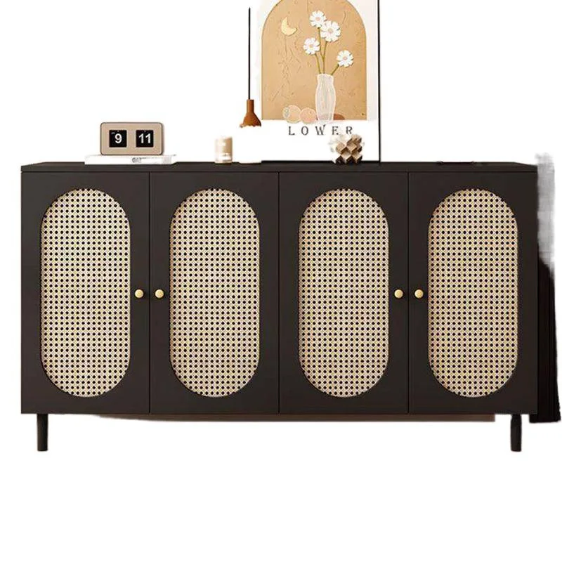 New Retro Rattan Shoe Cabinet Door Home Simple Modern Porch Wall Locker Into The Living Room Storage