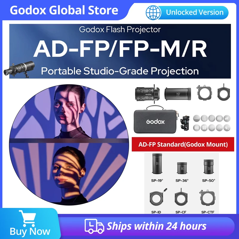 Image of Godox AD-FP FP-M FP-R Blitz-Projektor Tragbare Studio-Qualität Projektion