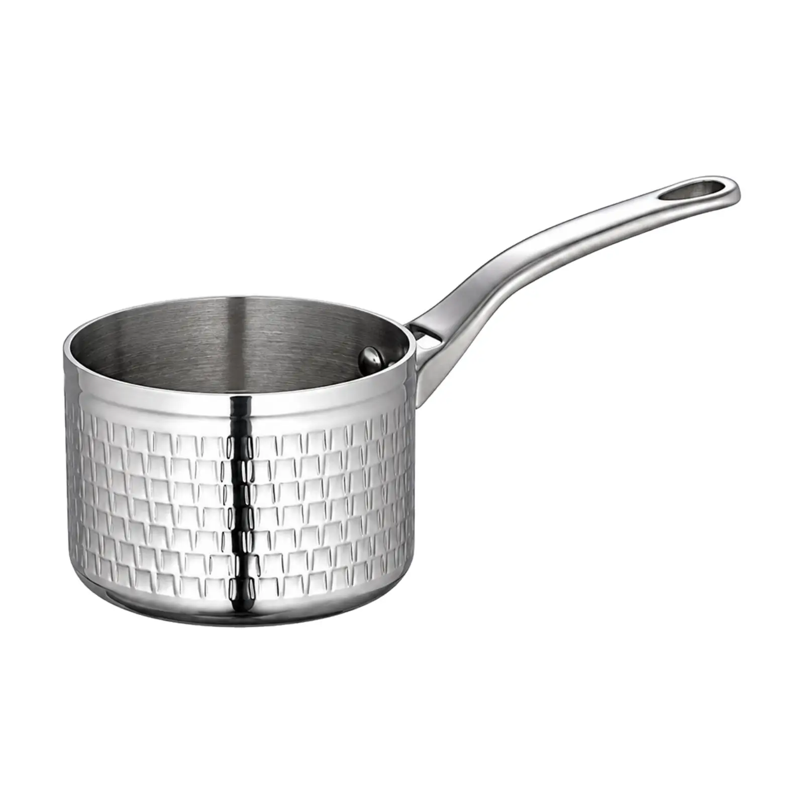 Single-Handle Mini Saucepan Induction Compatible Stainless Steel Mini Saucepan Single-Serve Sauce Pan Compact