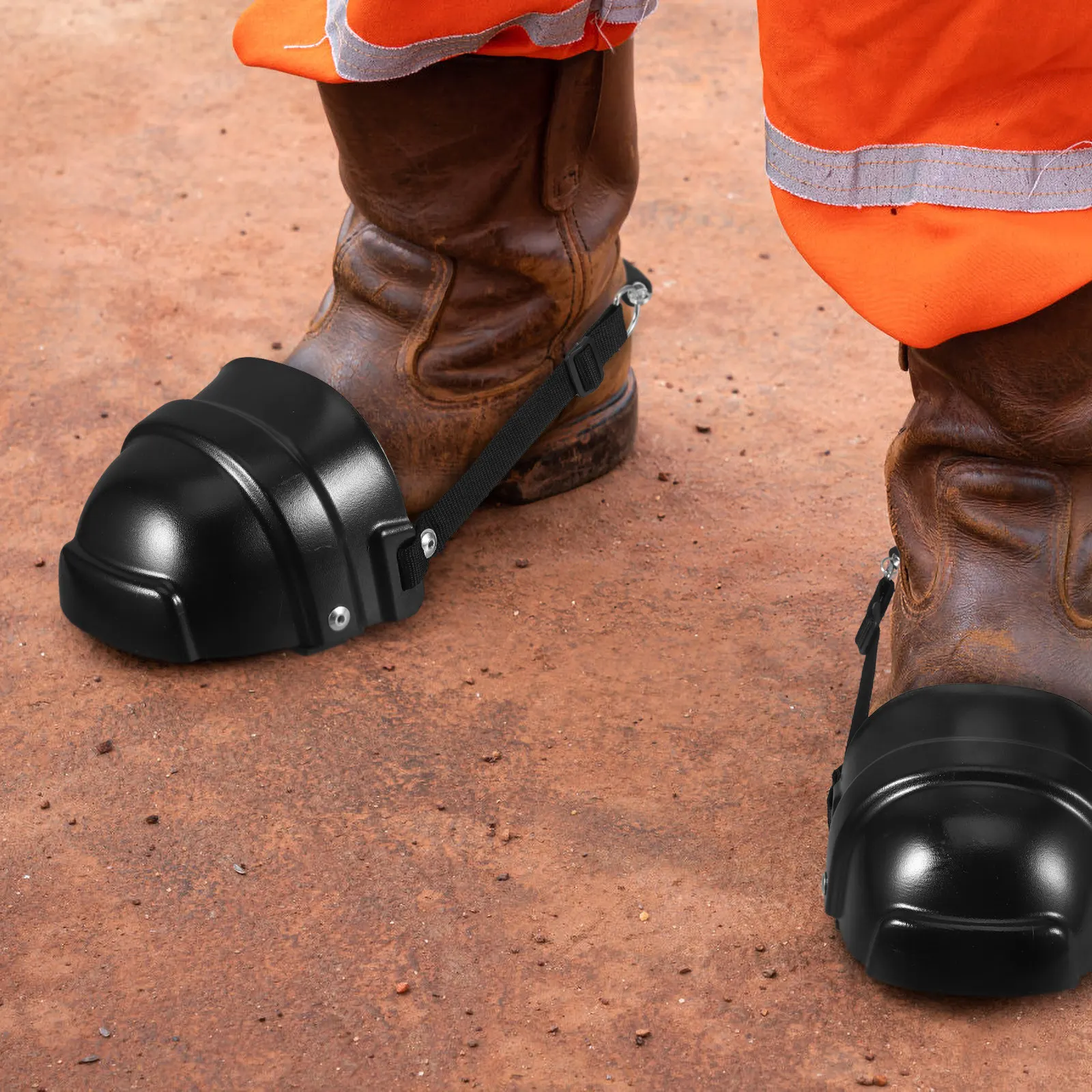 

2Pcs Labor Protection Shoes Toe Covers Shockproof Safety Toe Caps Work Boot Guard Lightweight Protective Shoe Cover