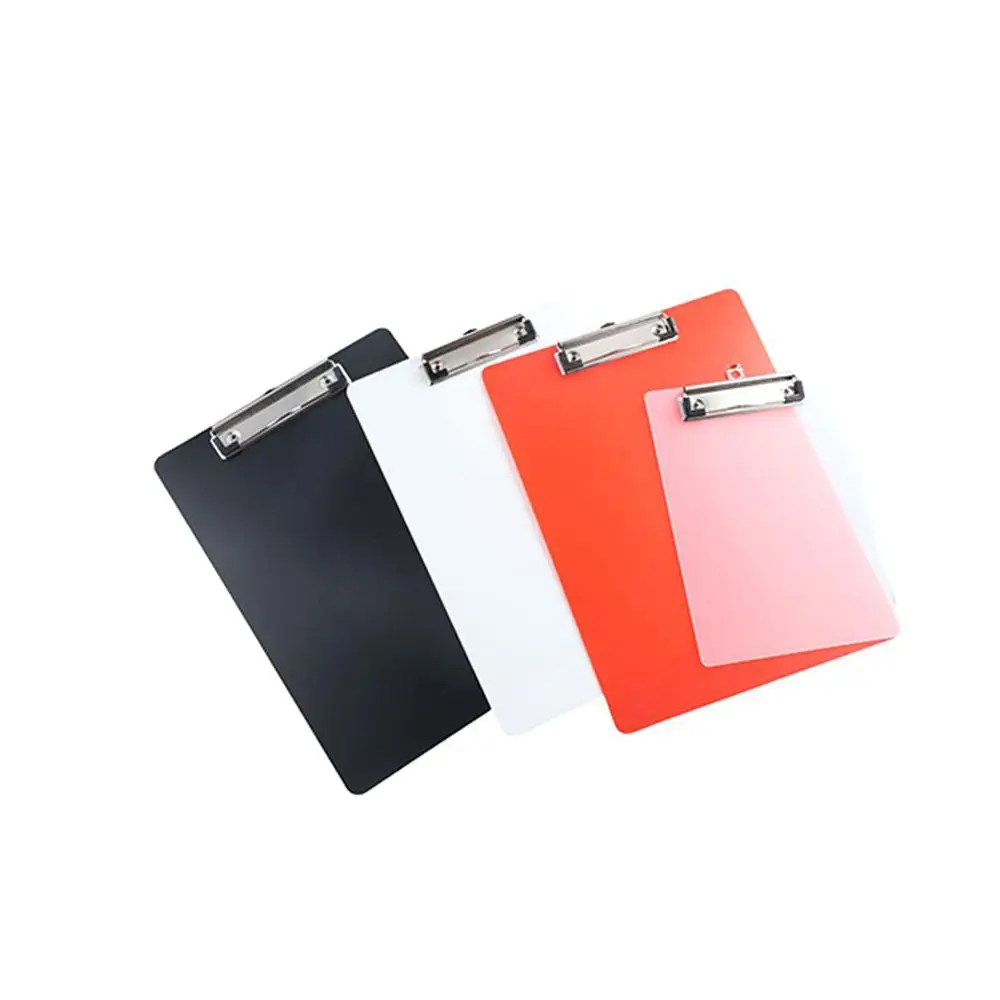 

With Low Profile Gold Clip A4 Writing Clipboard Document Folder Writing Tablet A4 Paper Organizer Writing Sheet Pad Translucent