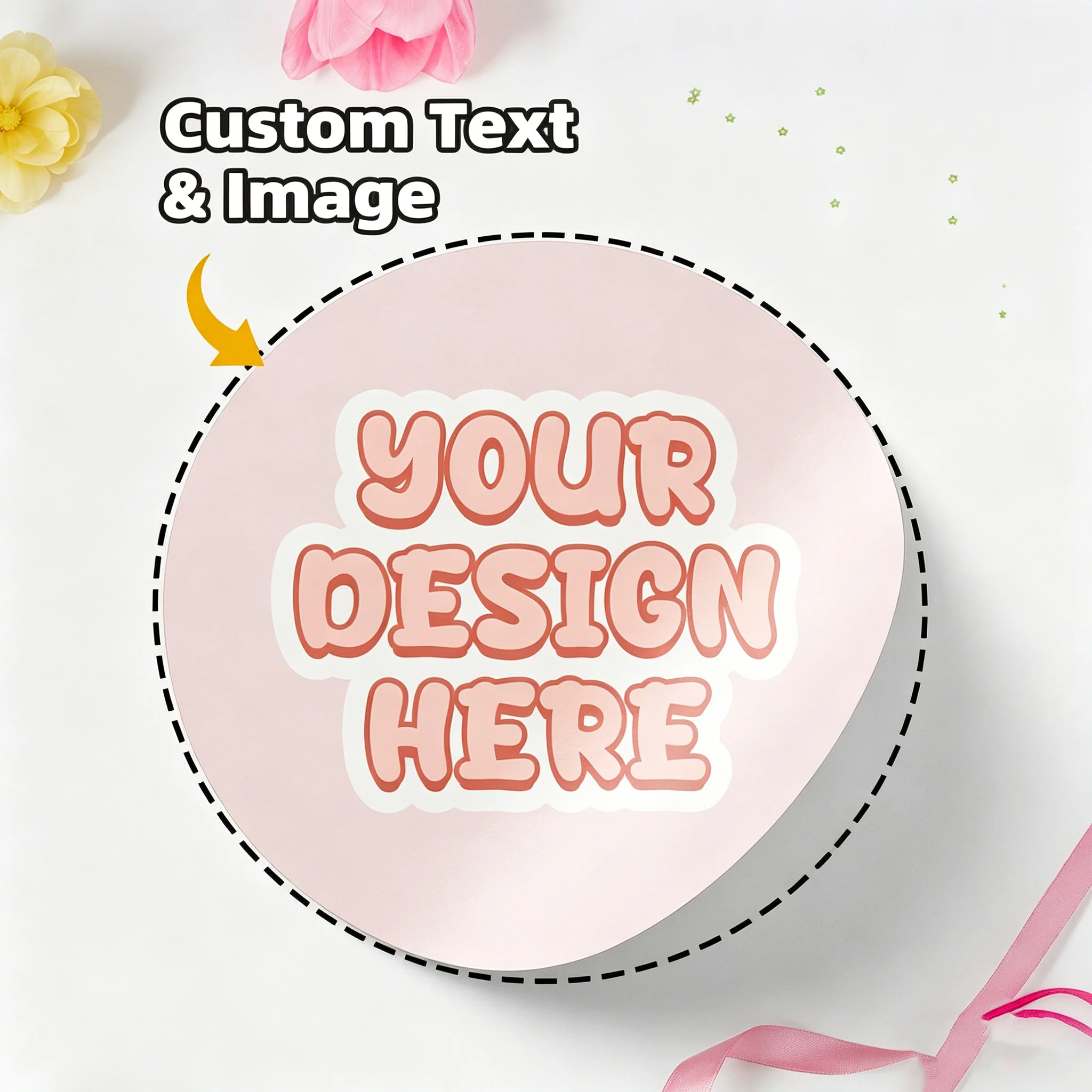 1/60/120pcs Clear/Waterproof/Clear Waterproof Round PET Stickers, Custom Logo/Image/Text, for Birthday Party Favors & Decor