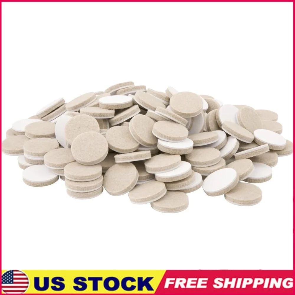 

Heavy Duty Self Stick Felt Furniture Pads 1 Inch 160 Pieces Protect Hardwood Floors Reduce Noise Scratches Durable Adhesive