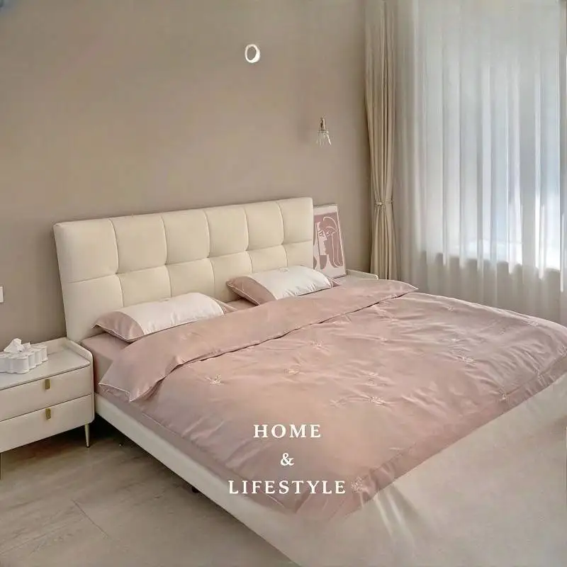 Modern Nordic Decoration Bed Bedding Ornament Accessories Platform Loft Bed Luxury Bedframes Camas Matrimoniales Furniture