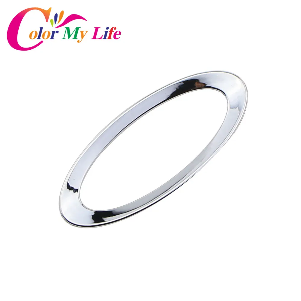 Color My Life ABS Chrome Car Steering Wheel Decoration Ring Trim Sticker for Ford Focus 2 3 4 Fiesta Mondeo Ecosport Escape