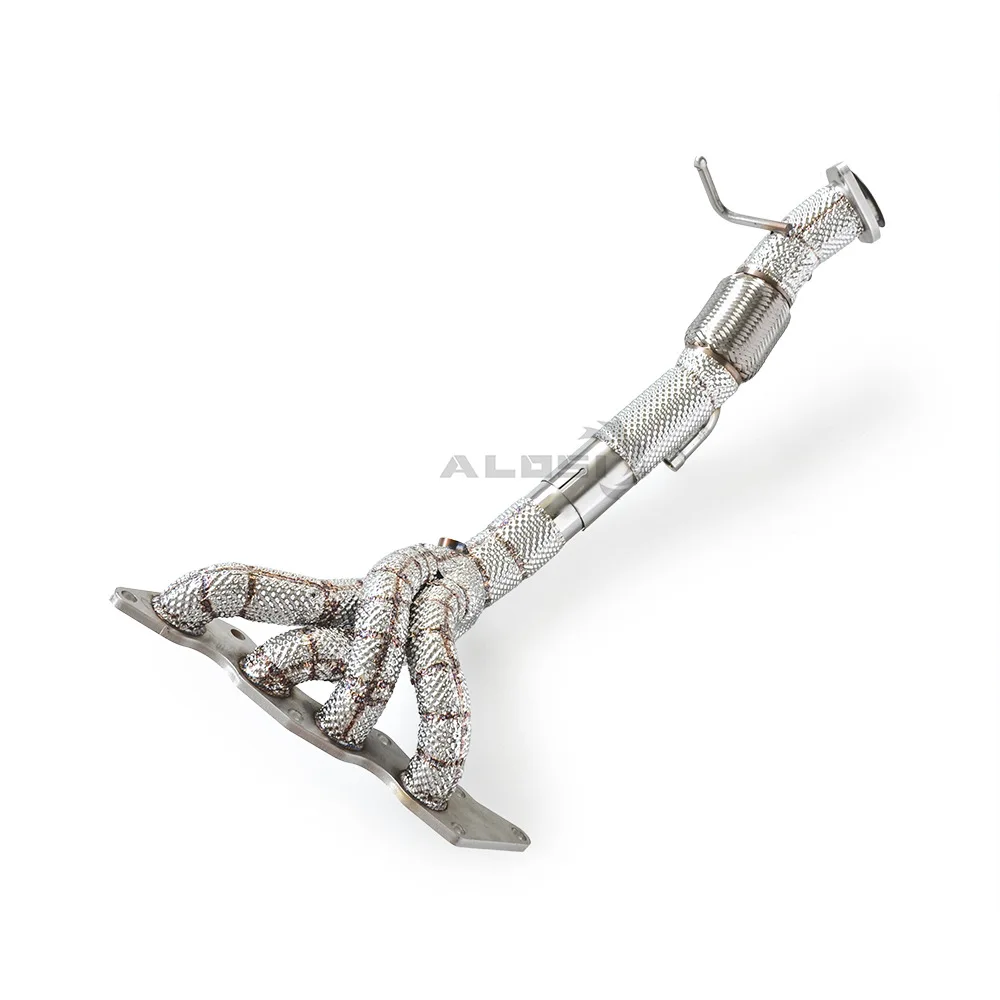 مناسبة لفورد مازدا 3 2.0 2008-2013 سباق الحرارية معزول العادم المنوع جامع العادم