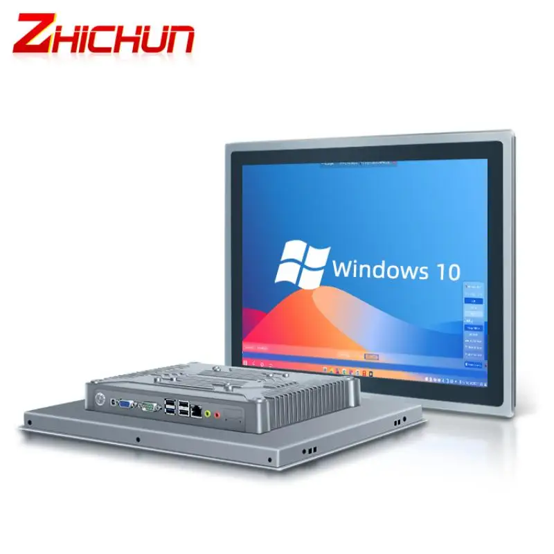 Zhichun 19 inch Industrial Panel PC Intel core Win10/11 i5 8gen 10 gen Panel Mount Durable Monitor Computer For Automation