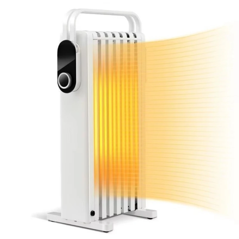 1500W electric heater, oil-immersed radiator with collapsible stand, suitable for home or office use