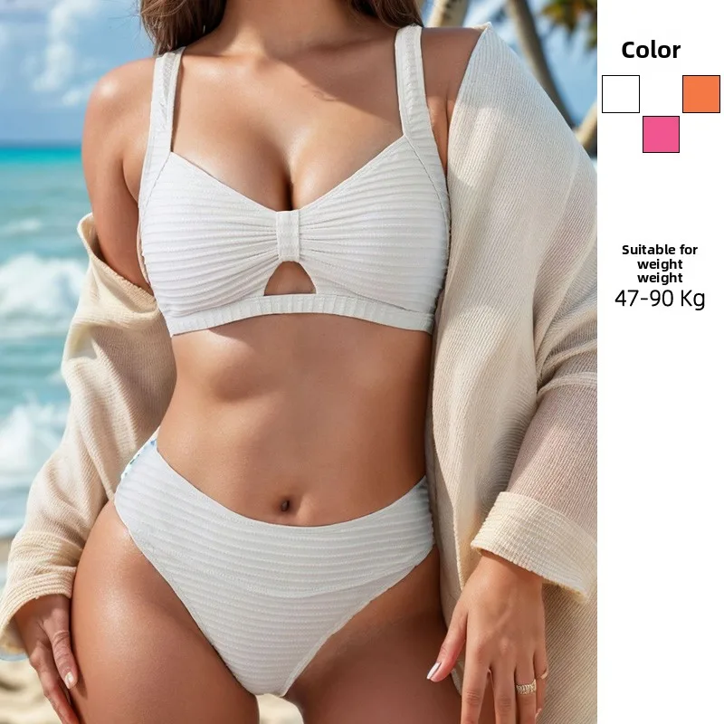 

Genuine Plus Size Sexy Babes Bikini Briefs, Split Swimsuit Two-Piece Set Clothing