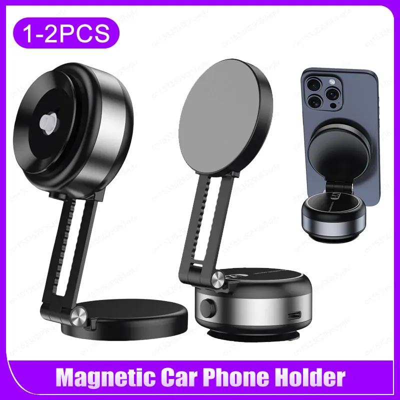 

Magnetic Suction Cup Phone Mount for iPhone 16/15/14/13/12 Pro Max Plus Mini Magnetic Phone Holder for Car/Mirror/Smooth Surface
