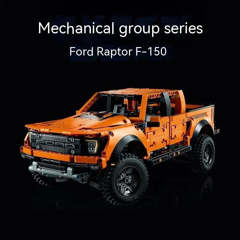 1379pcs Ford Raptors F-150 Pickup Truck Racing Car  Moc 42126 Technical Building  Model Blocks Vehicle Bricks Toys Kids Gifts