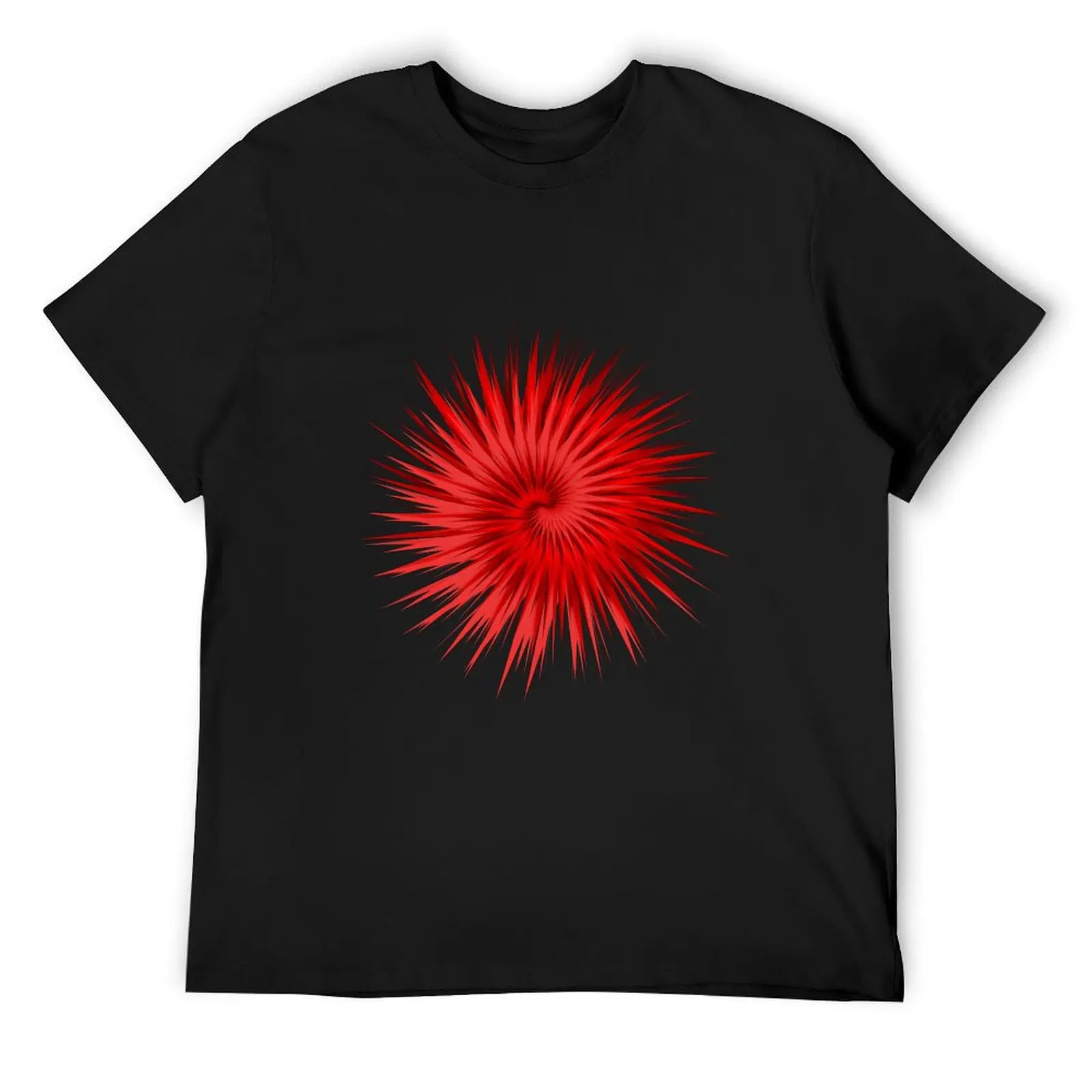 Red Crystal Flower T-Shirt oversized graphic tee customizeds summer top t shirts for men pack