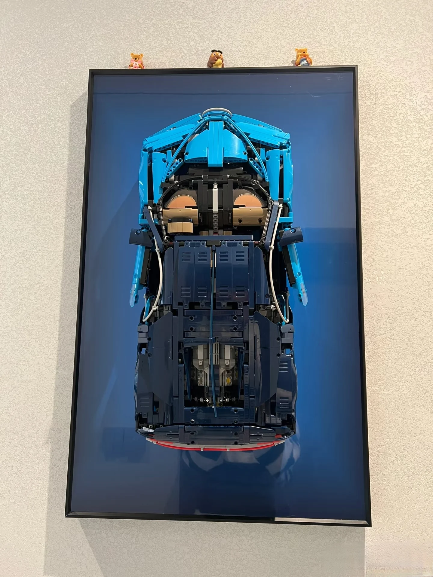 Exibição de montagem em parede para LEGO Technic 42083 Bugatti Chiron-Display Parede apenas colecionáveis adultos para montagem em parede de carro Lego