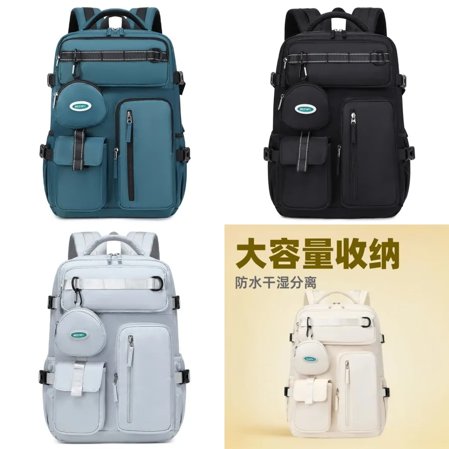 

【New style】- computer backpack universal business travel large-capacity multifunctional waterproof wet and wet separation stora