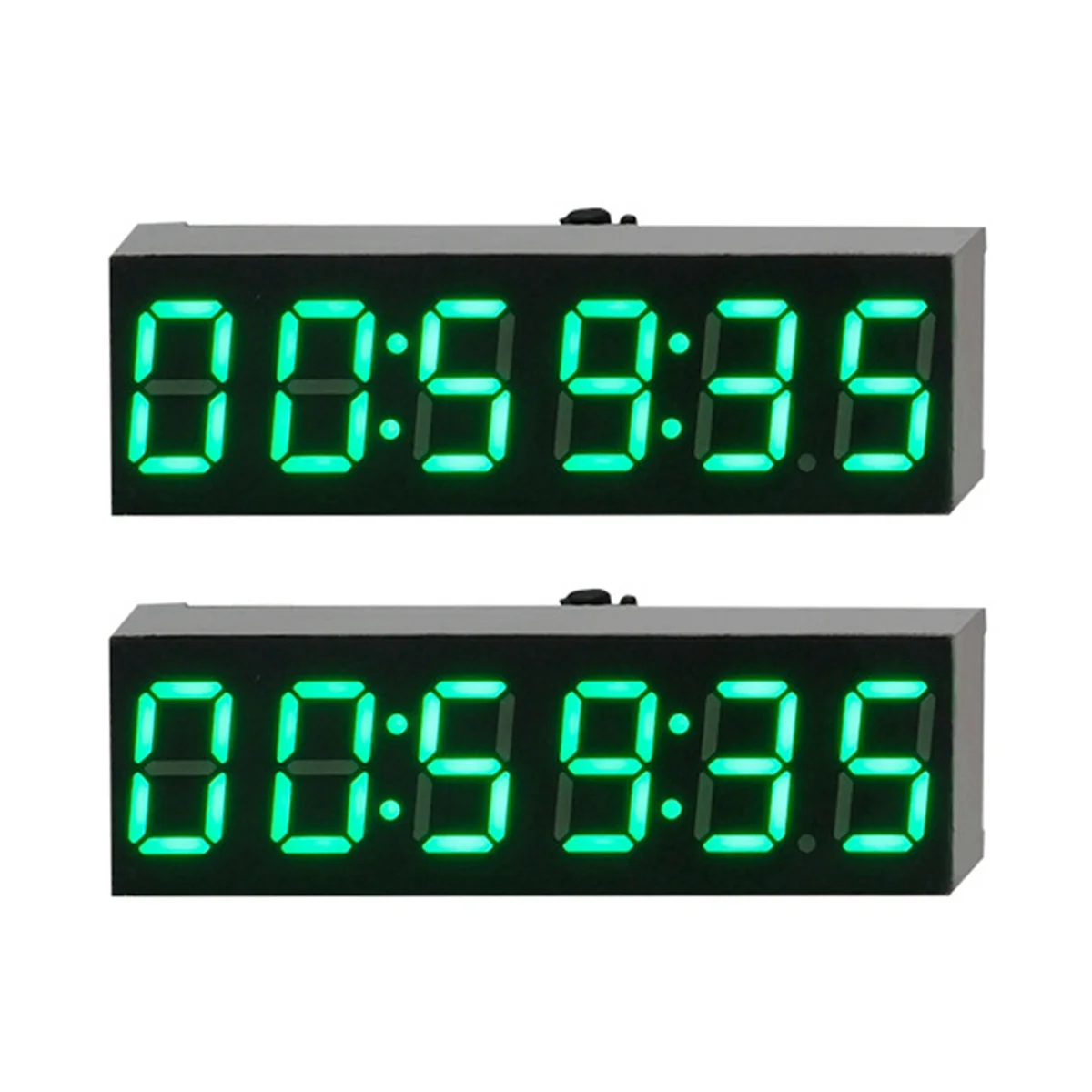 AB45 2Pc 0.36 Inch 6-Bit Clock LED Digital Electronic Clock W Second Display Module Power Off Memory Brightness Adjustment -A