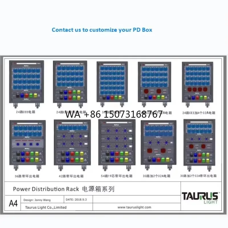 CEE Power Box Distributore di alimentazione con uscita 16A e ingresso 32A