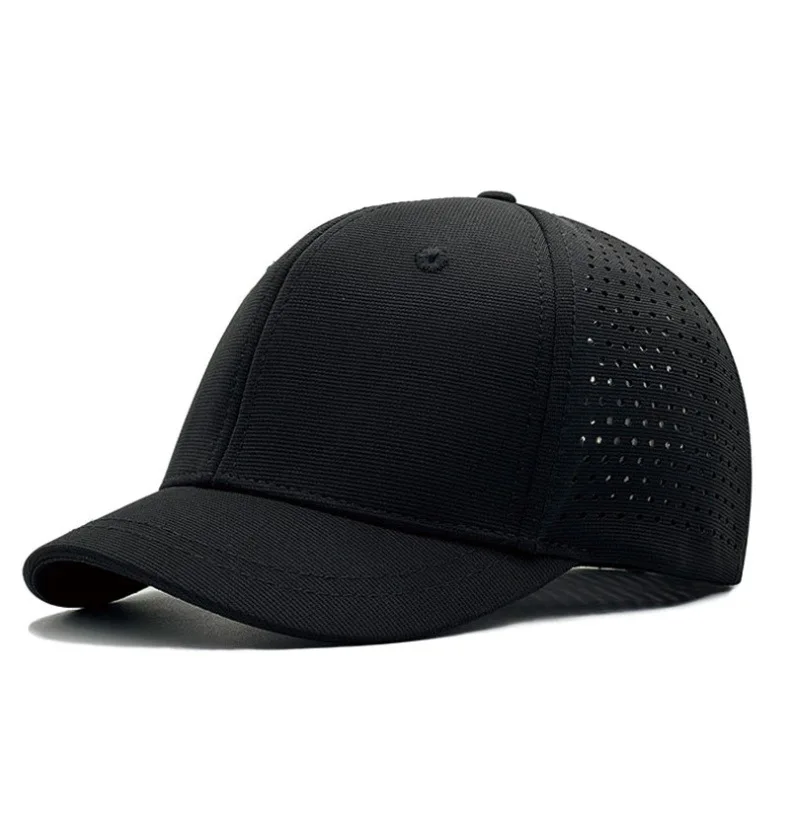 Marke Oohmy 5 cm Baseballkappen mit kurzer Krempe, großer Kopf und kleiner Kopf für Männer und Frauen, Trucker-Mütze mit Netzrücken, kurz, BillQuick Dry – Detail 12
