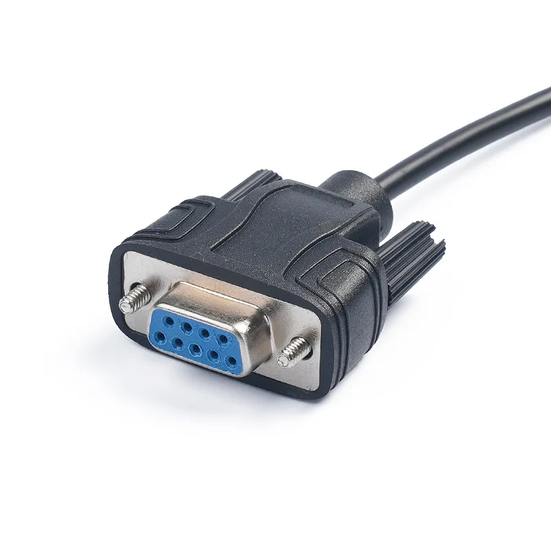 B9 RS232 Female to 3.5mm Stereo Audio Cable DB9 to 3.5 Jack Walkie Talkie Serial Audio Connection Cord 1.8M Black