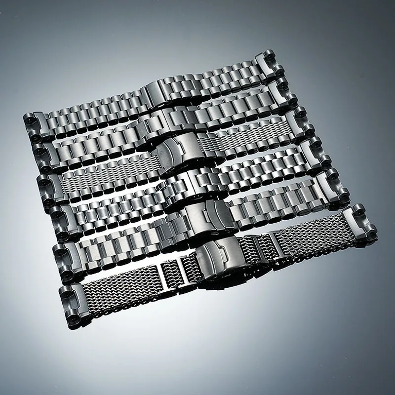 Do zegarka sportowego Casio Airmaster 5536 GR-B100/GB generacji stalowy pasek zmodyfikowany pasek do zegarka ze stali nierdzewnej akcesoria adapter