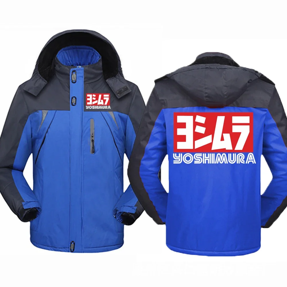 Yoshimura-Doudoune zippée à manches longues imprimée pour hommes, veste de style décontracté, coton populaire, confortable, automne, marque, 2024