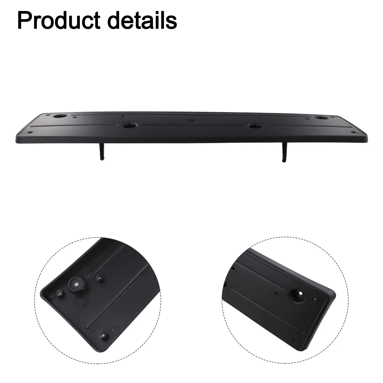 

License Plate Holder OEM 51117304085 Automotive Replacement Practical Use Black Color Finish Automotive Licence Plate Holder