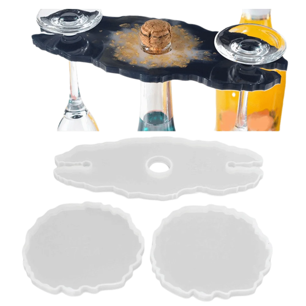 Geode Mold Silicone - 3 moldes de silicona de forma