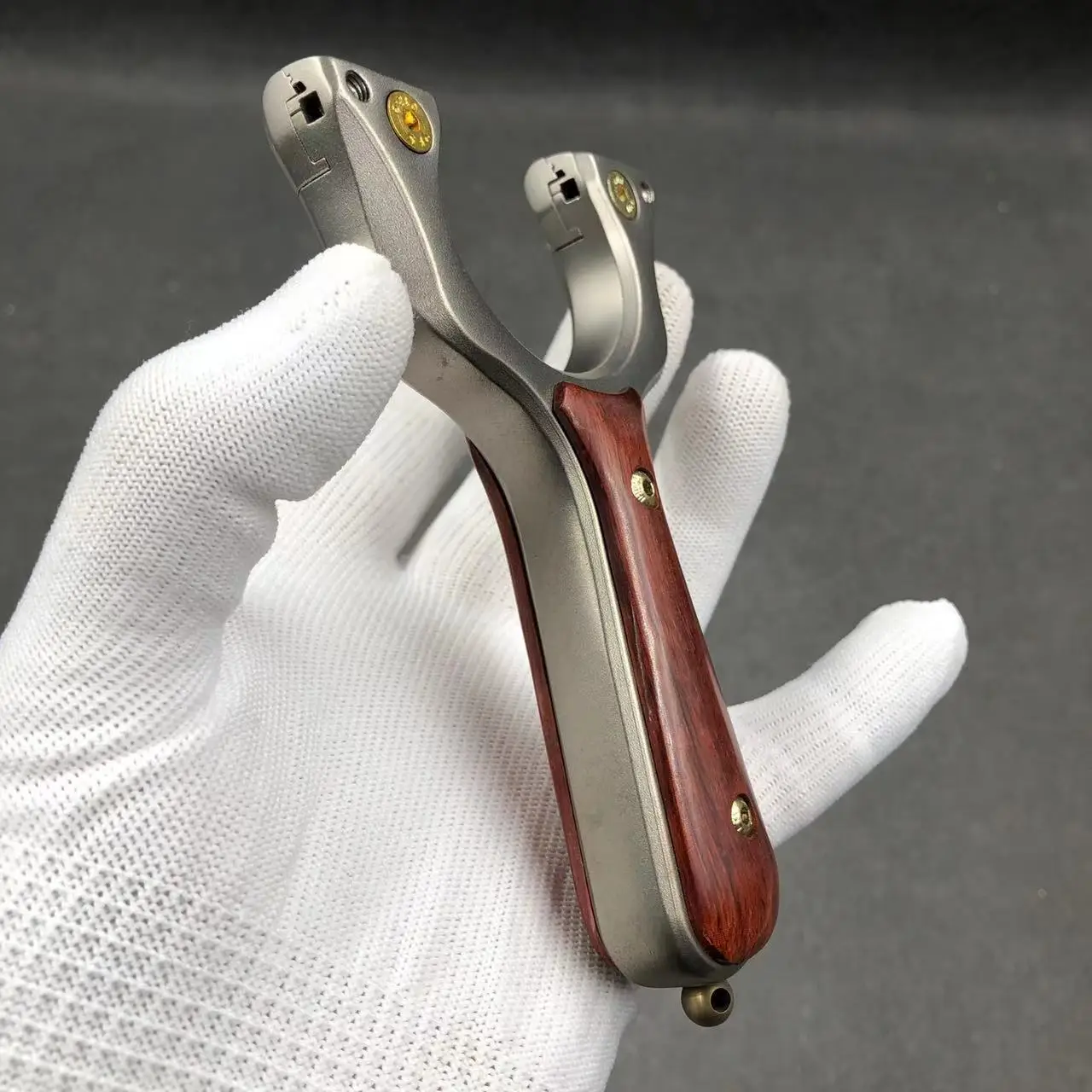 NewTitanium Alloy TC21 Quick-pressure Integrated Clip-on Blade Split Bow Handle 304 Stainless Steel Outdoor Hunting Tool