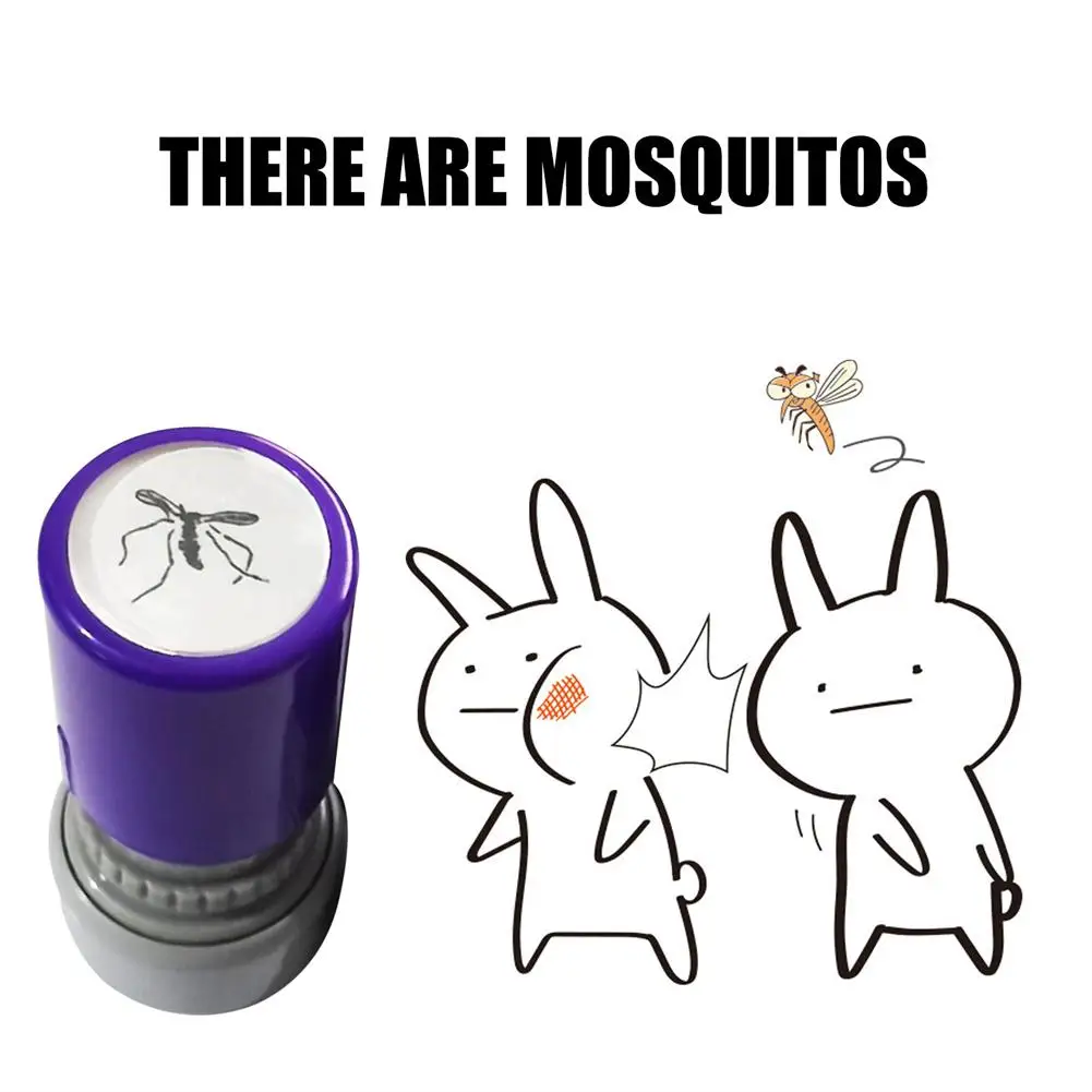 Sello de Mosquito para niños, autotinta, sello facial, álbum de recortes, pintura DIY, truco, amigo, Mosquito, sellos surtidos, Childre R4A5