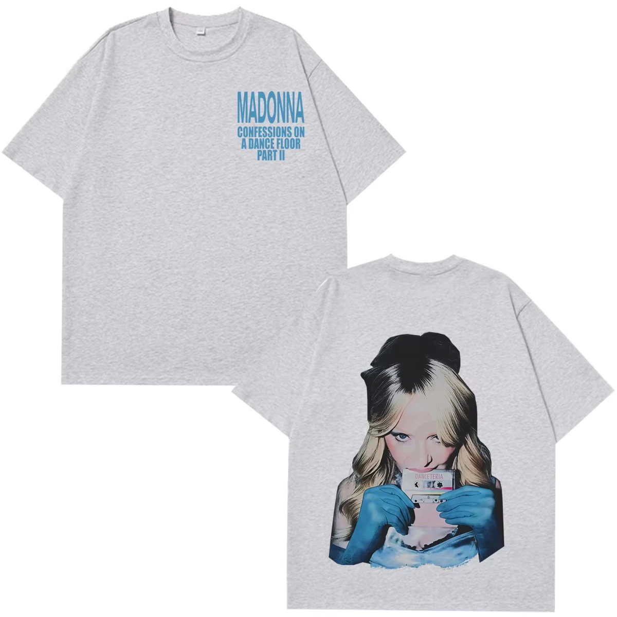 Hot Sale Madonna CONFESSIONS II Album Tour 2026 Print T Shirt Unisex Oversized Loose Casual T Shirt Hip Hop Streetwear T-shirt