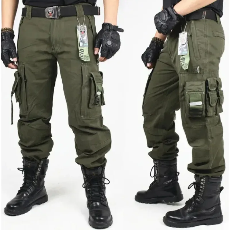 Men\'s Fashion Work Pants Outdoor Wear-resistant Mountaineering Trousers Work Clothes Street Fashion Cargo Pants Joggers