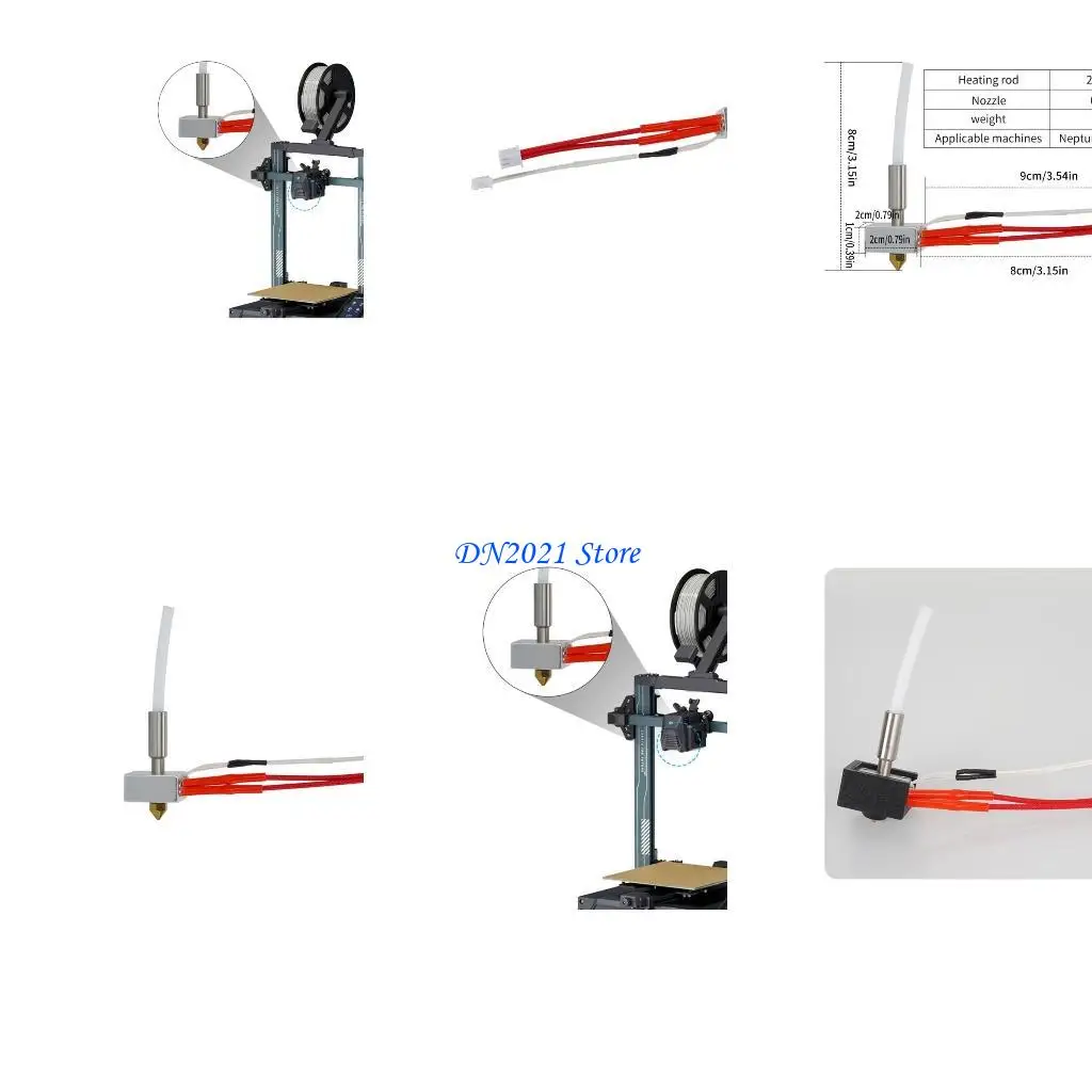 

F3KE Professional 24V 40W Hotend Spuld 24V 40 Вт горячий конец