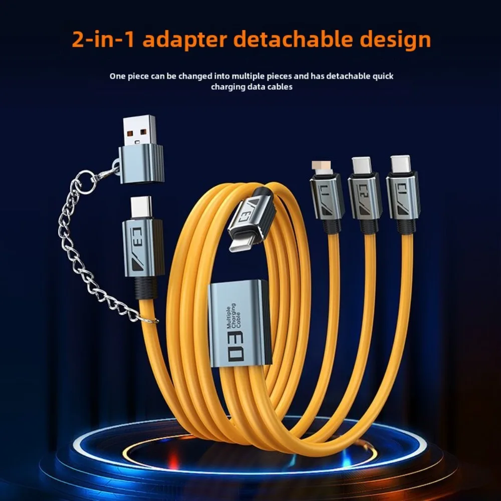 100W USB Type C Cable 4 in 1 PD 100W USB C to Type C Fast Charging Data Cable for Phone image 2