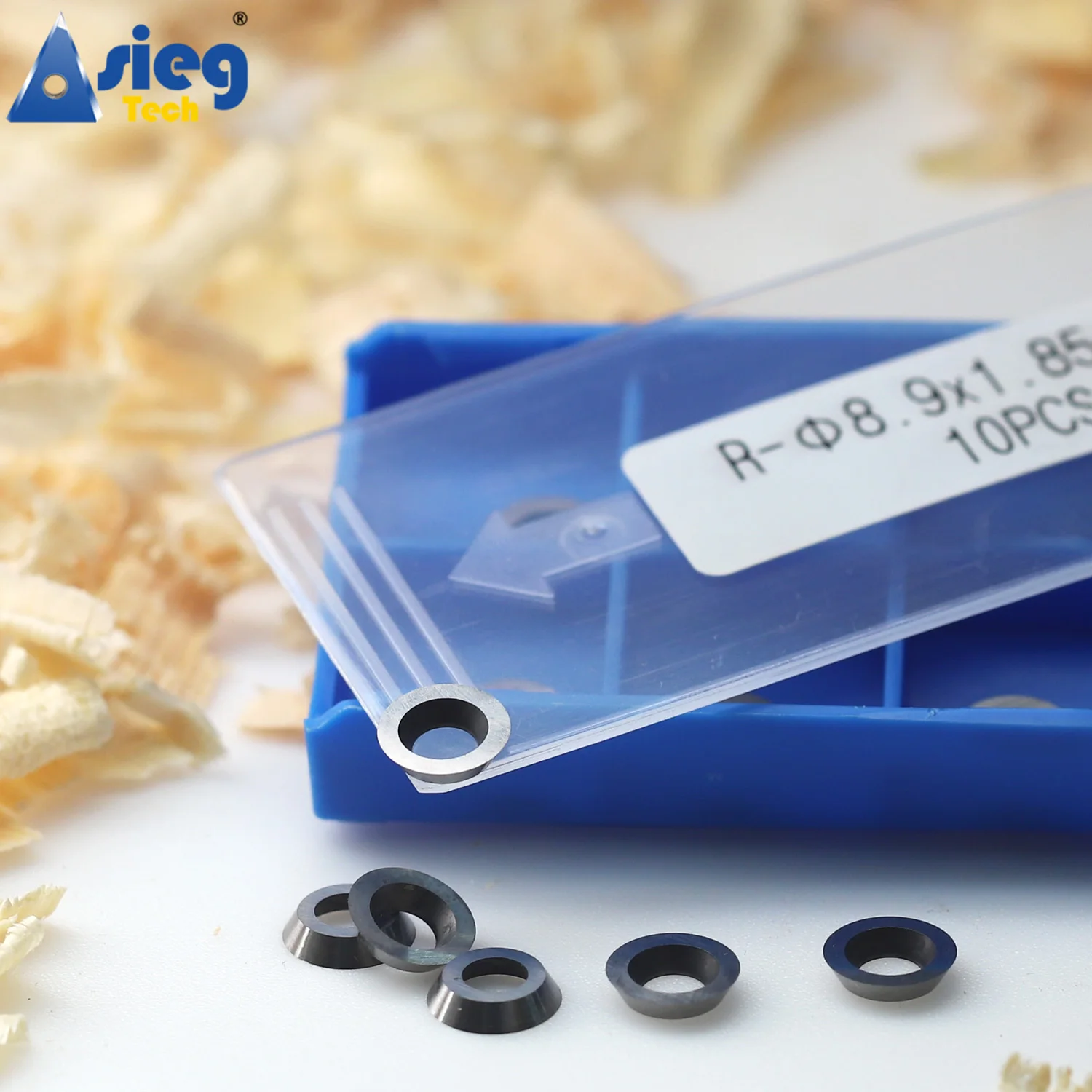 

Ci5 8.9×1.85mm Carbide Insert Cutter Knife 8.9mm Round Carbide Insert for Woodturning Tool Finisher Hollower Wood DIY 10 Pieces