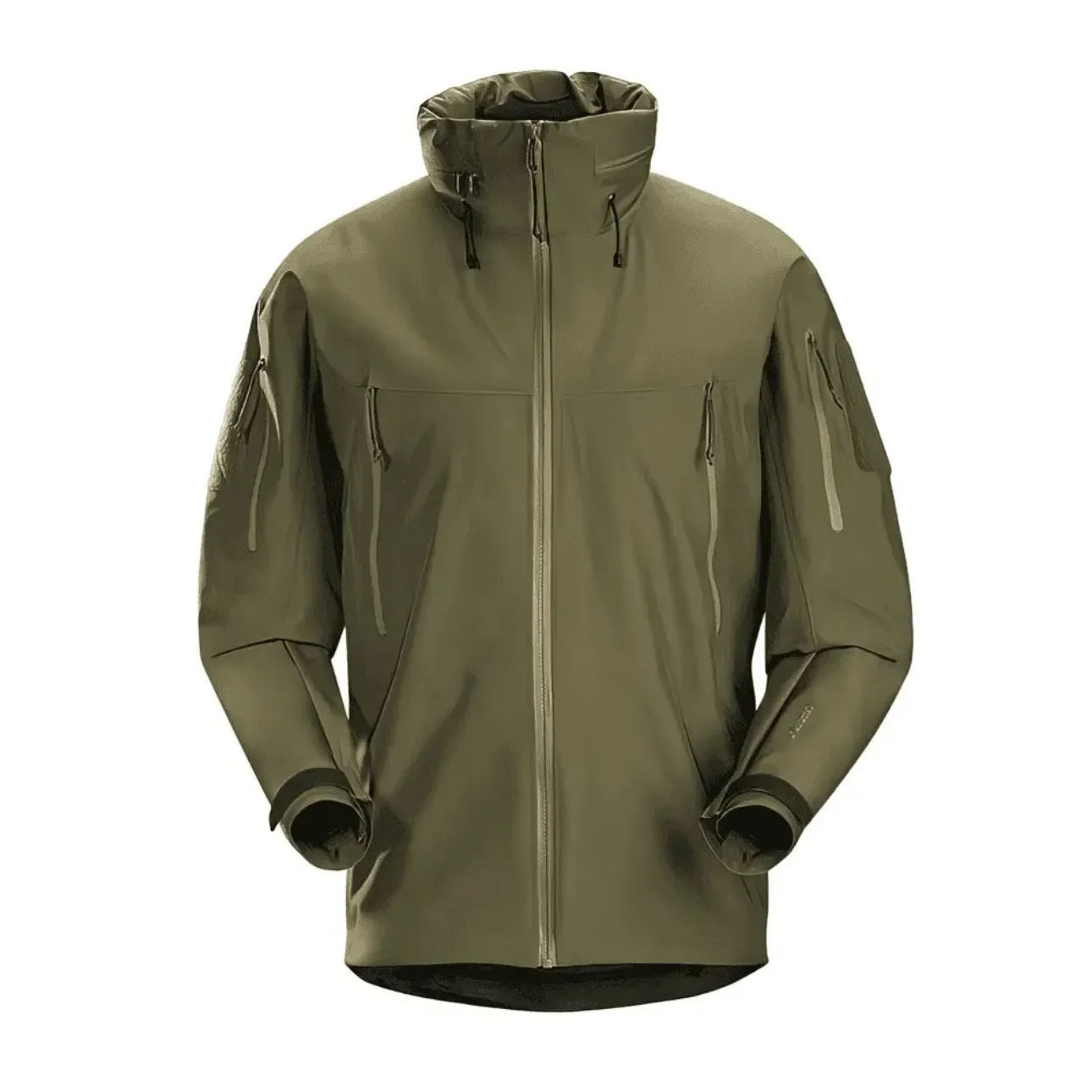 New Men's Outdoor Waterproof Windproof Hooded Coat for Hiking Camping  3 Layer Taped Seam Tactical Hard shell Jacket