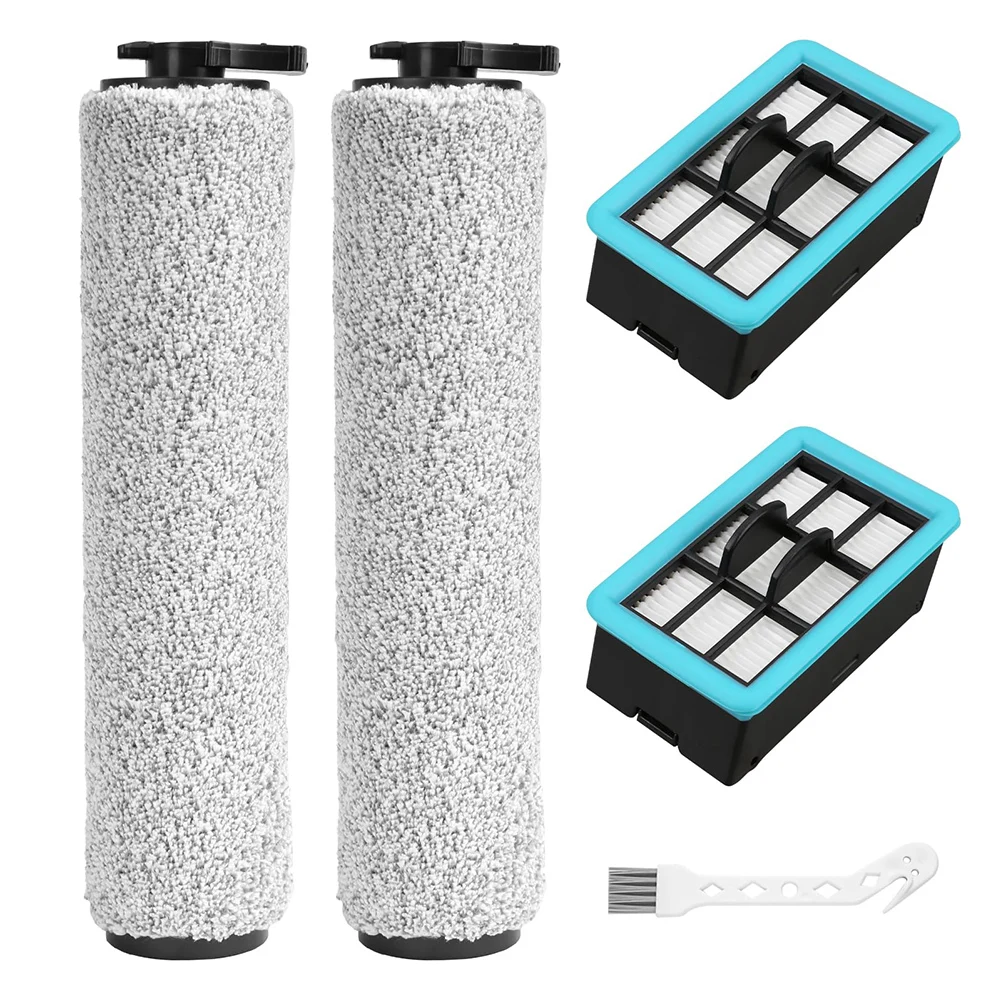 2set Roller Brush Kit For Bissell For CrossWave 3831 HF2 3845 3847 3848 Spare Roller Brush Cordless Vacuum Cleaner Accessories