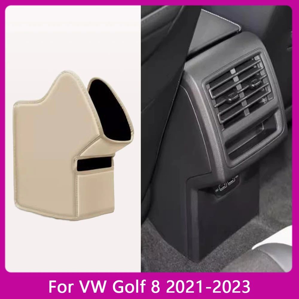 For Volkswagen VW Golf 8 MK8 2021 2022 2023 Car Armrest Mat Anti Kick Pad Microfiber Leather Protection Cover Accessories